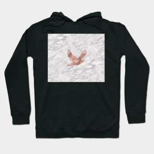 Rose gold marble dove Hoodie